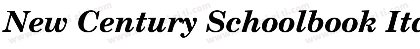 New Century Schoolbook Italic字体转换